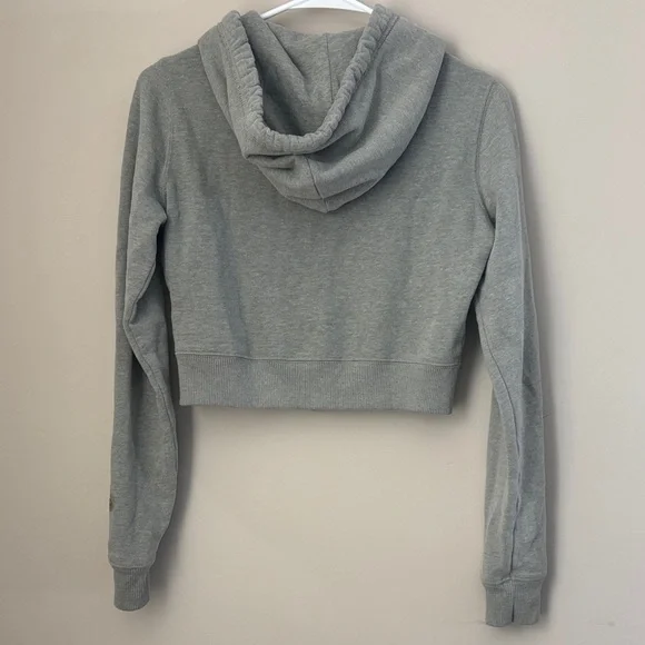 Hollister Heather Gray Zip-Up Hoodie - Picture 4 of 4
